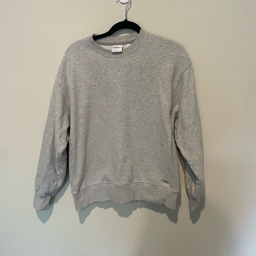 Artizia TNA sweat fleece cozy fleece boyfriend fit gray